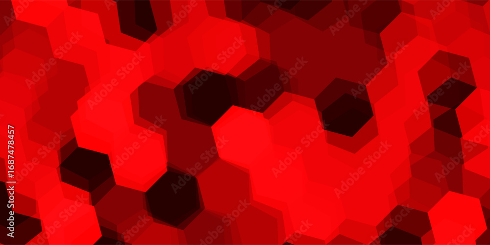 Poster simple colorful background consisting of hexagons. vector illustration