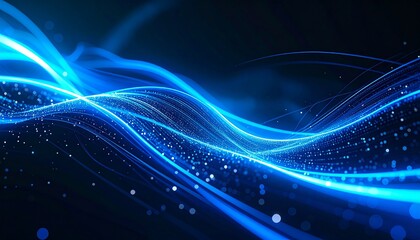 Abstract blue wave design