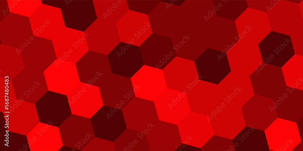 Poster simple colorful background consisting of hexagons