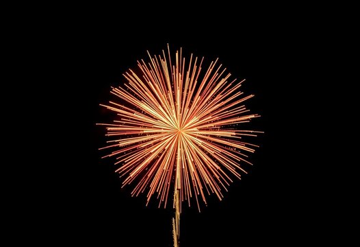 Fireworks Image On A Black Background