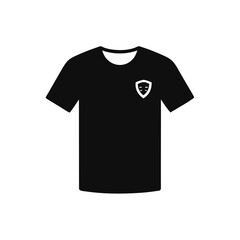 Naklejka premium black t shirt