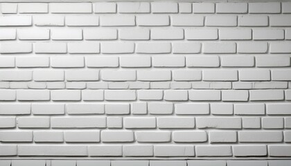 Fototapeta premium a clean white brick wall texture minimalistic style with a uniform pattern neutral background ideal for design concepts ai generative