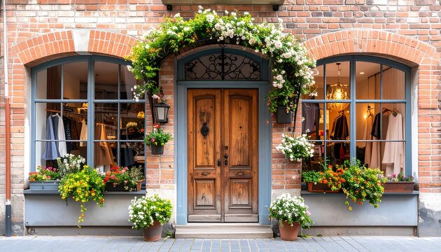 Ornate storefront facade