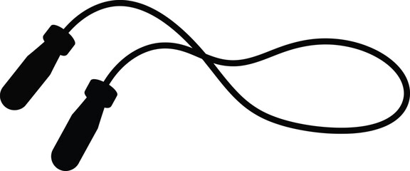Scalable vector eps illustration of a skipping rope for fitness and exercise © @ahmedmaynul