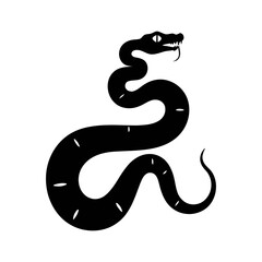 Fototapeta premium Serpentine elegance: striking snake design, perfect for nature, fashion, or mystical themes