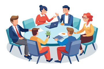 business meeting in office