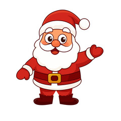 Santa Claus vector illustration, cartoon