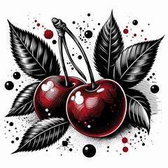 cherry black leaf