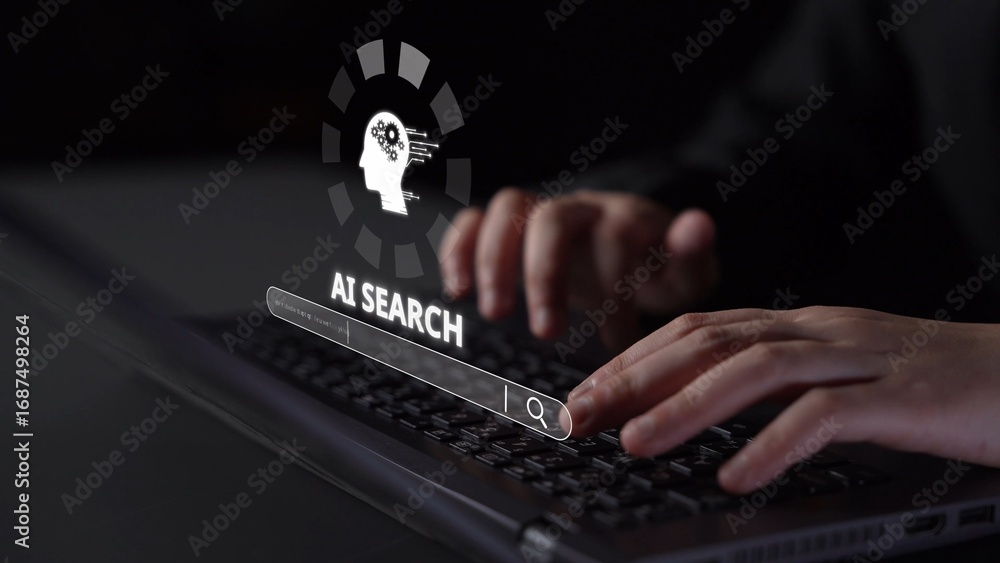 Poster ai search engine systems enhance seo data access. intelligent search engines powered by ai improve s