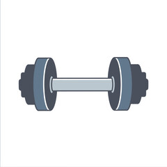 Vector Illustration of a Dumbbell for Fitness Training