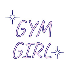 Vector Illustration of Fitness Woman in Gym Workout Pose