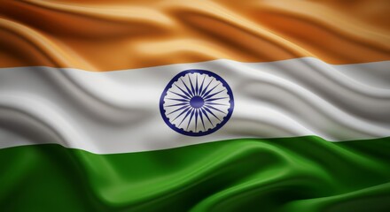 Indian Flag Waving &ndash; Symbol of National Pride and Sovereignty