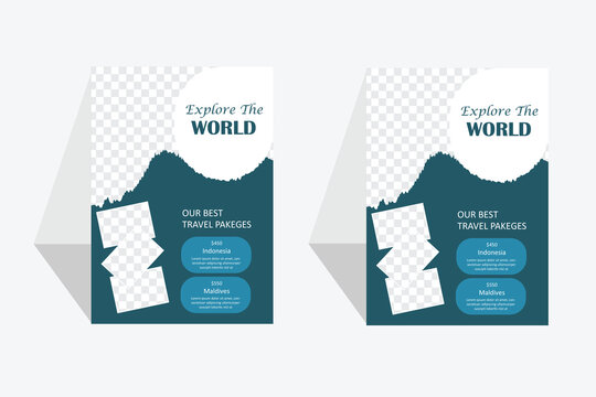 Travel flyer templet design vector file for enjoy your holyday
