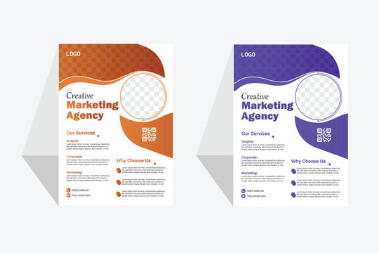Modern business flyer templet design	