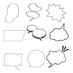 Minimal speech bubble vector perfect for apps, websites, and messaging tools.