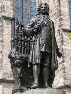 Neues Bach-Denkmal in Leipzig, Deutschland,  am 06.06.2025 
