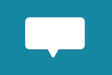 Fototapeta premium Talk bubble speech icon Blank empty bubble vector illustration design element