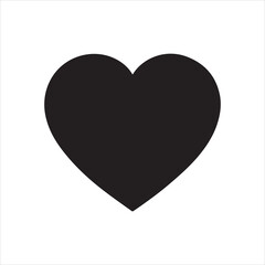 heart love silhouette icon vector illustration