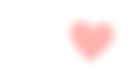 A soft pink heart shape, full of love and affection transparent background