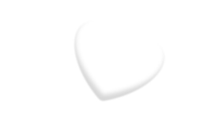 A simple yet elegant heart shape, perfect for expressing love and affection. The soft, blurred edges create a gentle and calming feeling. transparent background