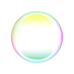 3D realistic transparent soap water bubbles colorful rainbow reflection bubble glossy shiny floating design isolated sphere circle pattern on isolated background