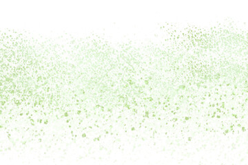 Abstract green glitter isolated on transparent background for your design needs