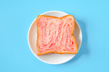 strawberry toasted bread on white dishwasher.