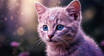 A fluffy rabbit with a frosty winter coat and delicate crystalline snow accents