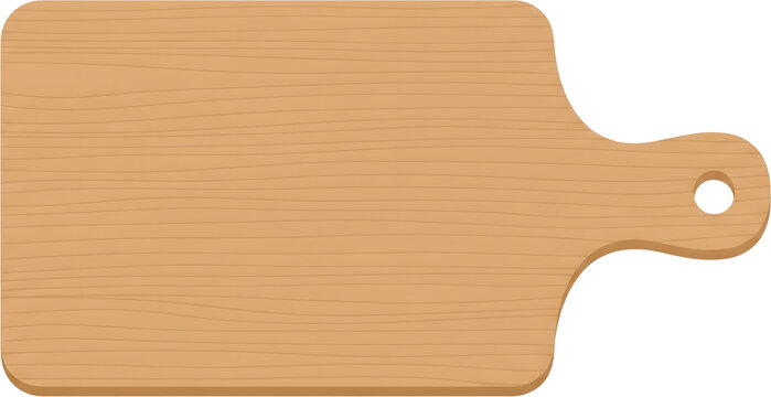 wooden cutting board with handle clip art preview