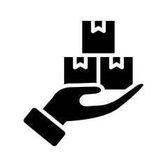 Supplier Icon Vector Illustration Glyph Version