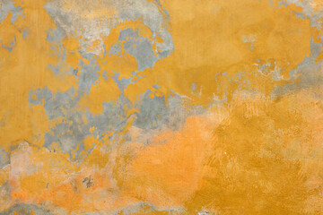 Yellow Old Plaster Wall Texture.