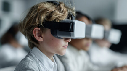 Future of education advanced technology in classroom.