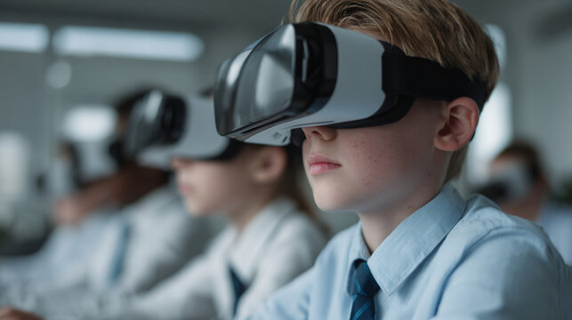 Future of education advanced technology in classroom.