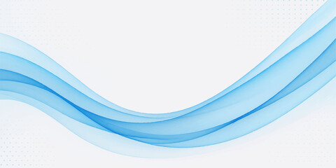 Futuristic digital wave lines flow dynamically on an abstract blue backdrop