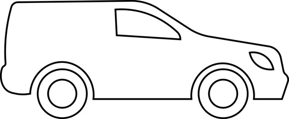 Obraz premium Delivery van Icon, van Icon, Auto vehicle isolated. Transport icons. Automobile silhouette front view. vehicle or automobile symbol. Vector Illustration !