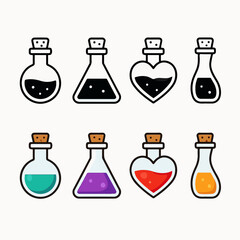 Poison Bottle Icon Sheet