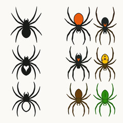 Spooky Spider Icon Sheet