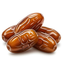Obraz premium Sweet, nutritious dates piled high for a healthy snack or ingredient, ready to energize your day.