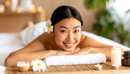 Azjatycki orientalny japoński rytuał w spa