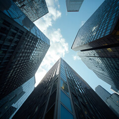 modern office buildings