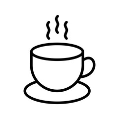 Coffee Icon Vector Illustration Line Version