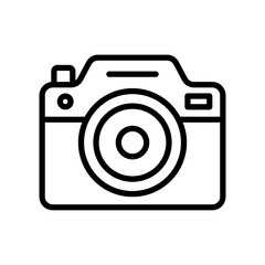 Camera Icon Vector Illustration Line Version