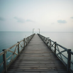 pier in the sea