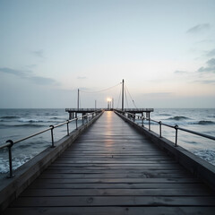 Fototapeta premium pier in the sea