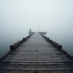 Obraz premium pier on the lake