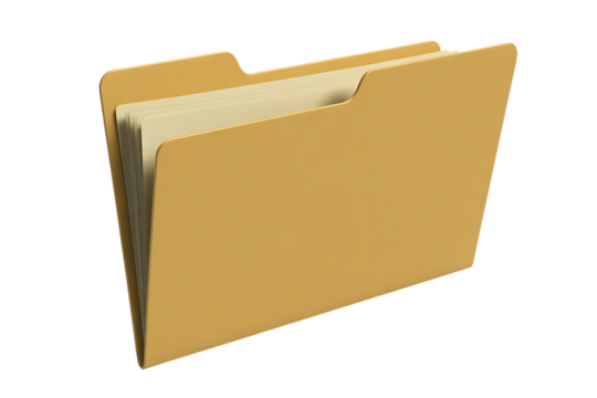 Organized manila folder brimming with essential documents and paperwork for efficient workflow and data management