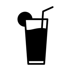 Juice Icon Vector Illustration Glyph Version