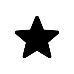 Star Icon Vector Illustration Glyph Version