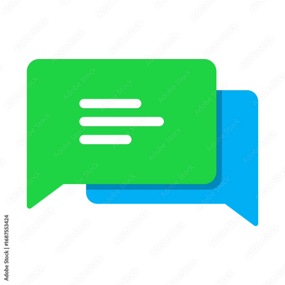 Aufkleber set of chat message bubbles vector icon. communication icons. talk bubble, dialog. web icon set. onl