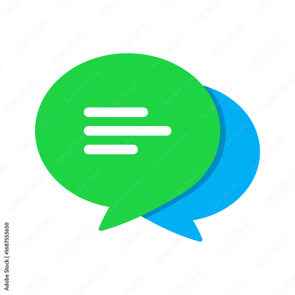 Poster set of chat message bubbles vector icon. communication icons. talk bubble, dialog. web icon set. onl